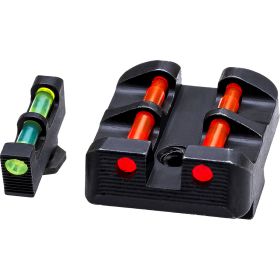 HIVIZ Interchangeable Front & Rear Handgun Target Sights Fits All Glock Models Green Red White Litepipes