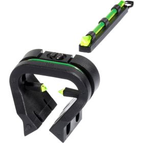 HIVIZ TriViz Front & Rear Shotgun Sight Set Shotgun Rib1/4 to 3/8 Green Litepipes