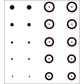 Gunstar Chubbie Target Reticle Set Black