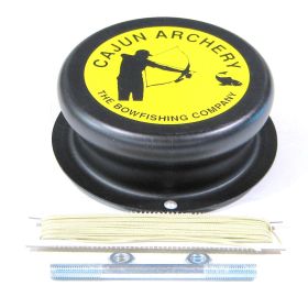 Cajun Screw On Drum Bowfishing Reel w/50 ft. 80 lb. Braided Line