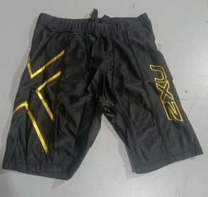 Quick-Drying Compression Shorts For Men (Option: S-Golden)