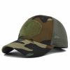 1pc Breathable Tactical Baseball Cap; Multi-color Mesh Sun Hat With Skull Pattern; For Outdoor Hunting And Hiking