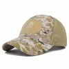 1pc Breathable Tactical Baseball Cap; Multi-color Mesh Sun Hat With Skull Pattern; For Outdoor Hunting And Hiking