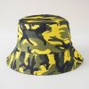 Double-sided fisherman hat new summer sun hat women's casual fashion trendy foldable camouflage pot hat