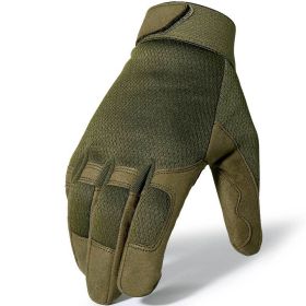 Tactical Gloves Camo Military Army Cycling Glove Sport Climbing Paintball Shooting Hunting Riding Ski Full Finger Mittens Men (Color: A9 Green, size: S)