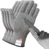 4 Pairs Safety Anti Cut Gloves High-strength Industry Kitchen Gardening Anti-Scratch Anti-cut Glass Cutting Multi-Purpose