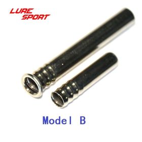 LureSport 5 sets Brass Ferrules Chrome Plated Rod connecting tube Fishing Rod Building Component Repair Pole DIY Accessory (length: size 3, Color: Model B)