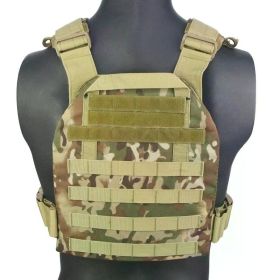 Military Tactical Vest Airsoft Hunting Vests Molle Plate Carrier Vest Outdoor Training Vest Military Equipment (Color: Camo)