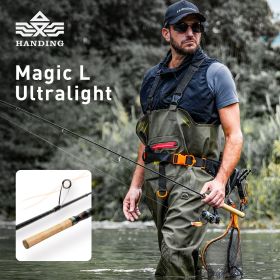 HANDING 78g Magic L Micro BFS Fishing Rod Carbon Fishing Rod Lure Weight 1-8g FUJIÂ® O+A Guide Rings UL/L Casting Rod for Trout (length: Casting-1.68m-UL)