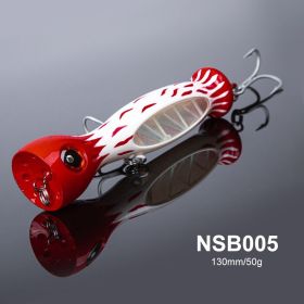 Brand: Sea Fishing Wave Climbing Lure Lure Far Cast Floating Water Wave Ripping Surface System Deep Sea Fishing Golden Gun GT Bait 50g (model: NSB005)