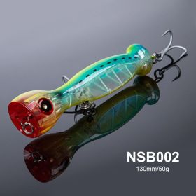 Brand: Sea Fishing Wave Climbing Lure Lure Far Cast Floating Water Wave Ripping Surface System Deep Sea Fishing Golden Gun GT Bait 50g (model: NSB002)