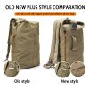 Men's Canvas Backpack Rucksack Hiking Travel Duffle Bag Military Handbag Satchel