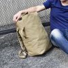 Men's Canvas Backpack Rucksack Hiking Travel Duffle Bag Military Handbag Satchel