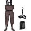 Sunocity Chest Fishing Waders for Men Women with Boots Waterproof, Nylon Chest Wader with PVC Boots & Hanger