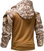 Men's Camouflage Army Tactical T-Shirts Military Shirts Long Sleeve Outdoor T-Shirts Athletic Hoodies