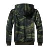 Men Fleece Hoodies Velvet Thick Hooded Sweatshirts Camouflage Warm Jacket Plus Size